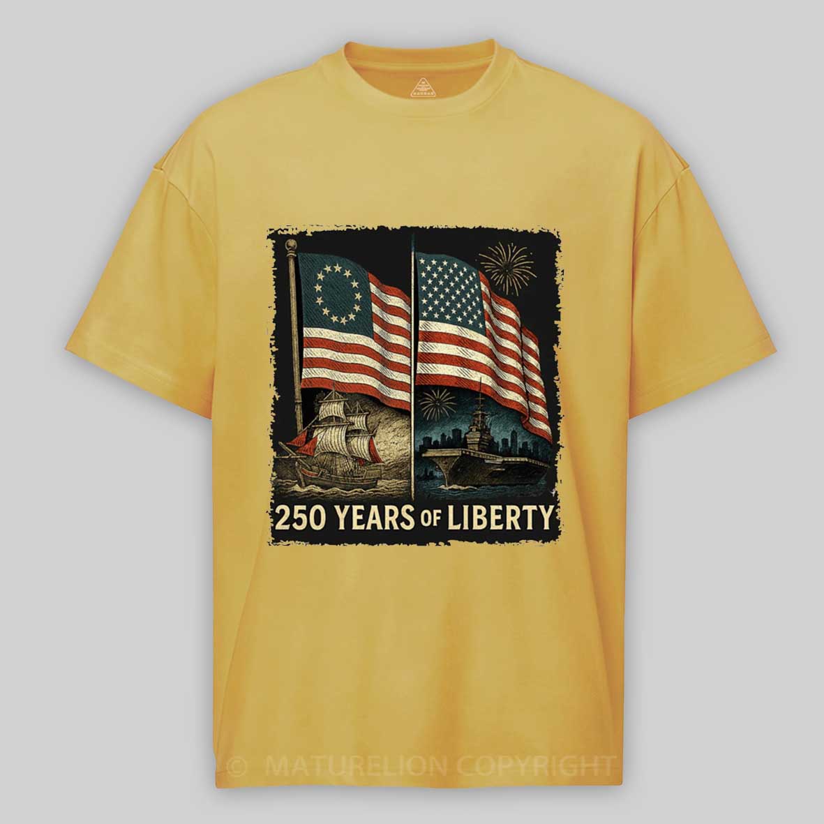 Maturelion 250 Years Of Liberty 250Th Anniversary T-shirt 