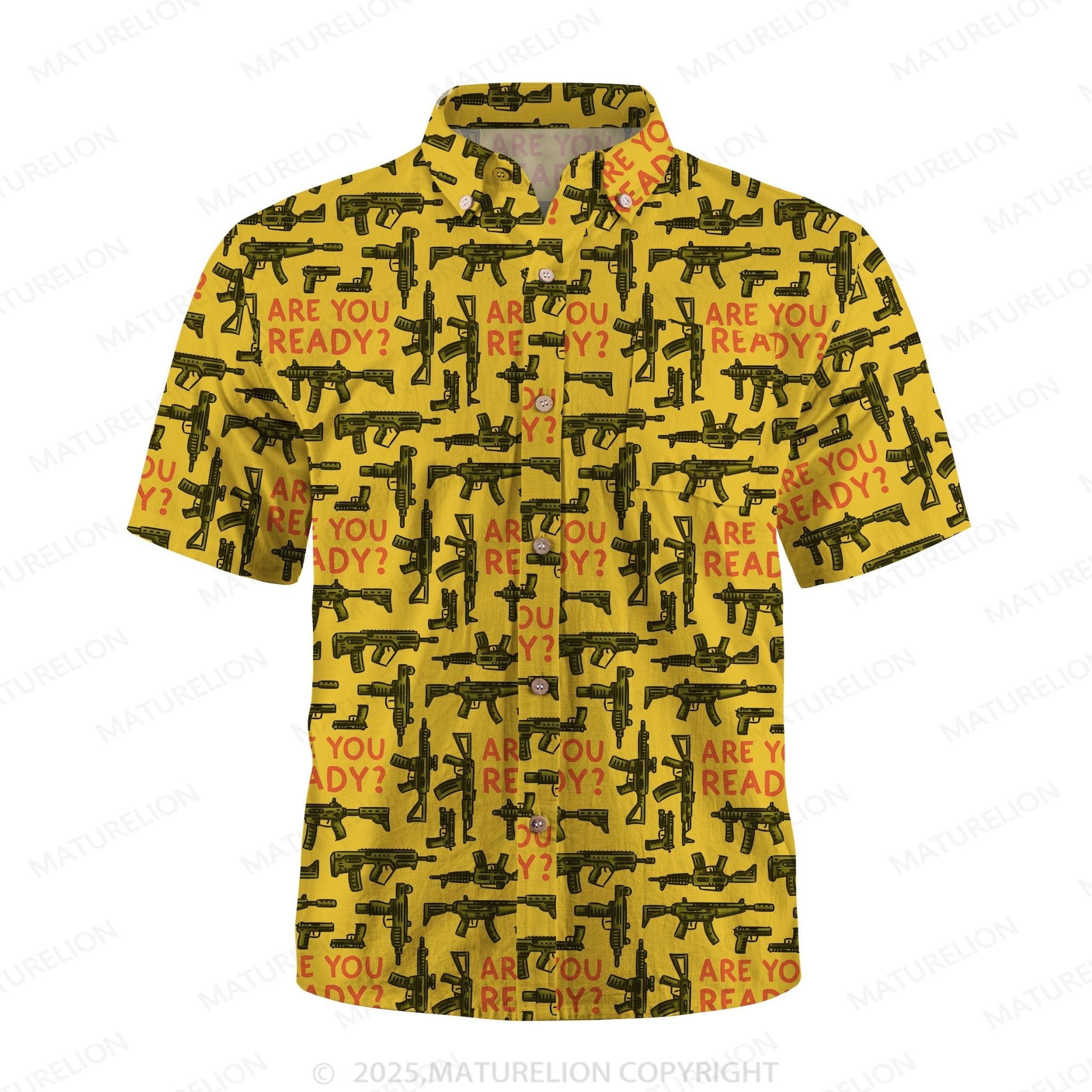 Maturelion Coconut Bay Button Up Shirt