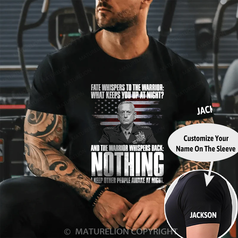 Maturelion Men's T-shirt I Keep People Awake! Cotton T-shirt