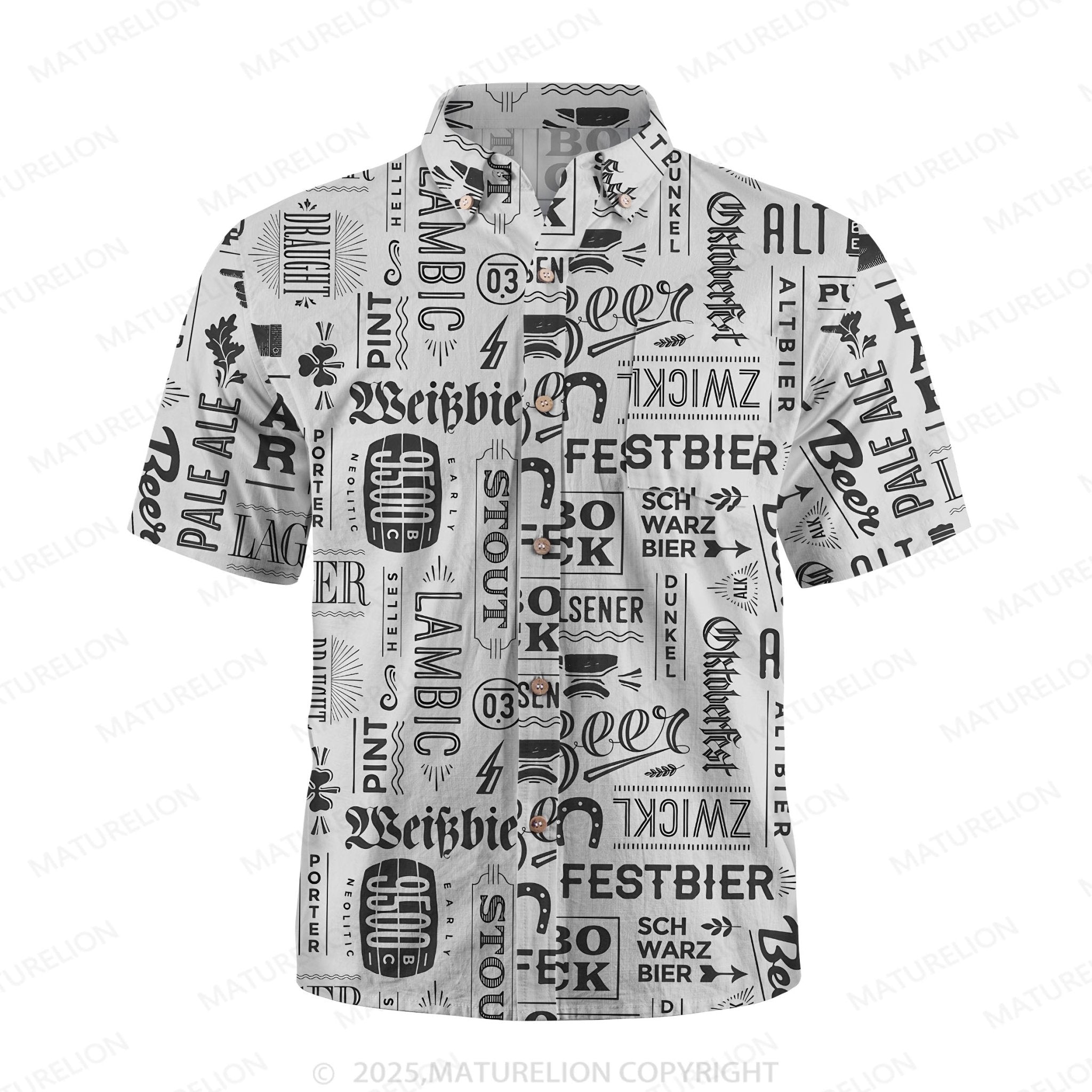 Maturelion Sunset Vibes Button Up Shirt