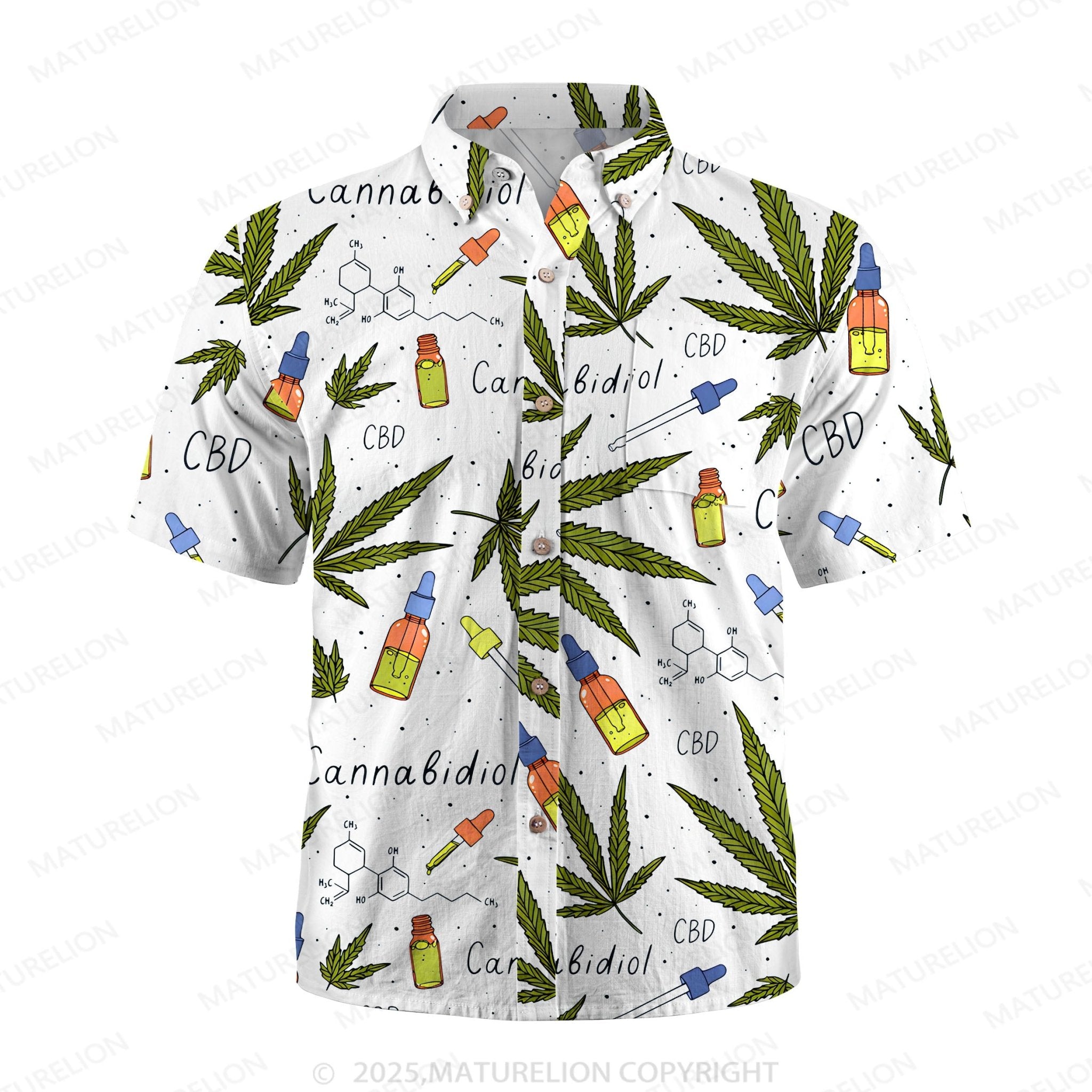 Maturelion Coastal Dream Button Up Shirt