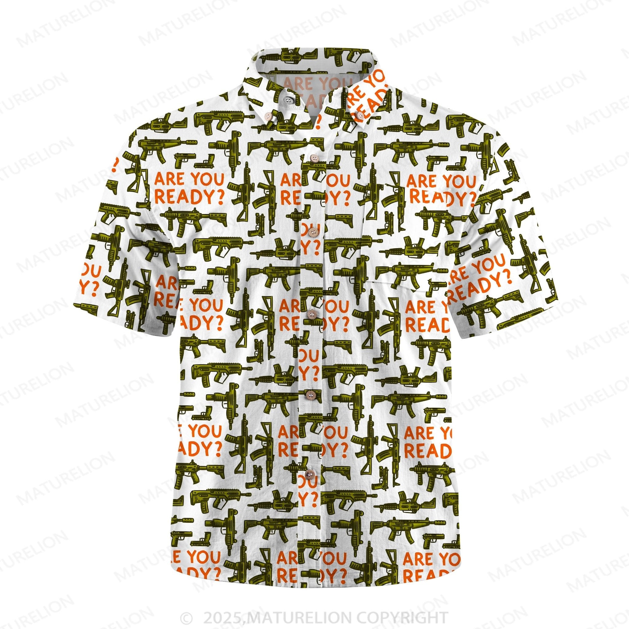 Maturelion Coconut Bay Button Up Shirt