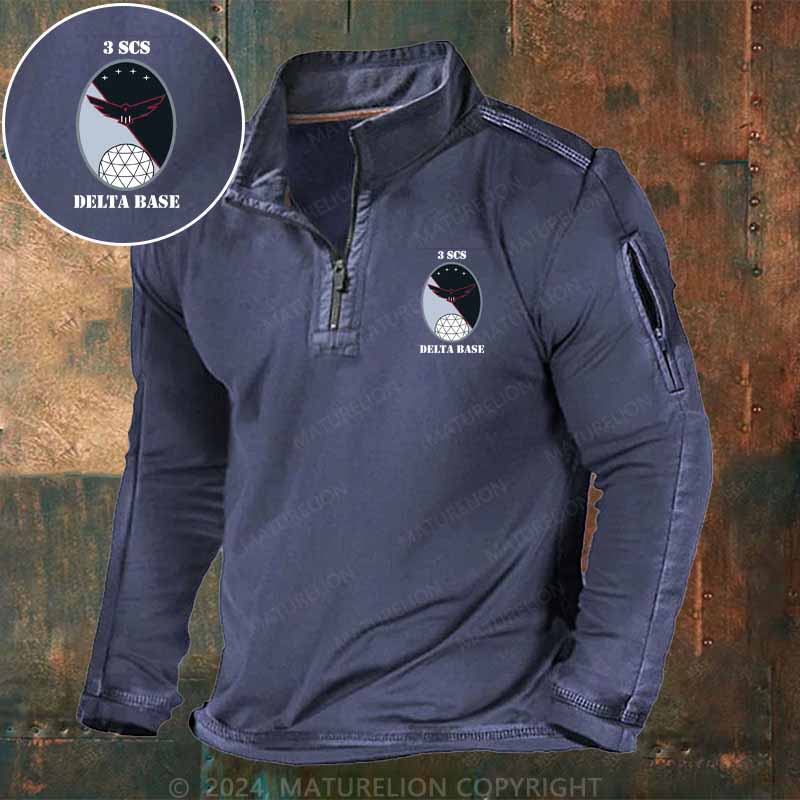 Maturelion Men's Henley Shirt 3 SCS DELTA BASE Henley Shirt