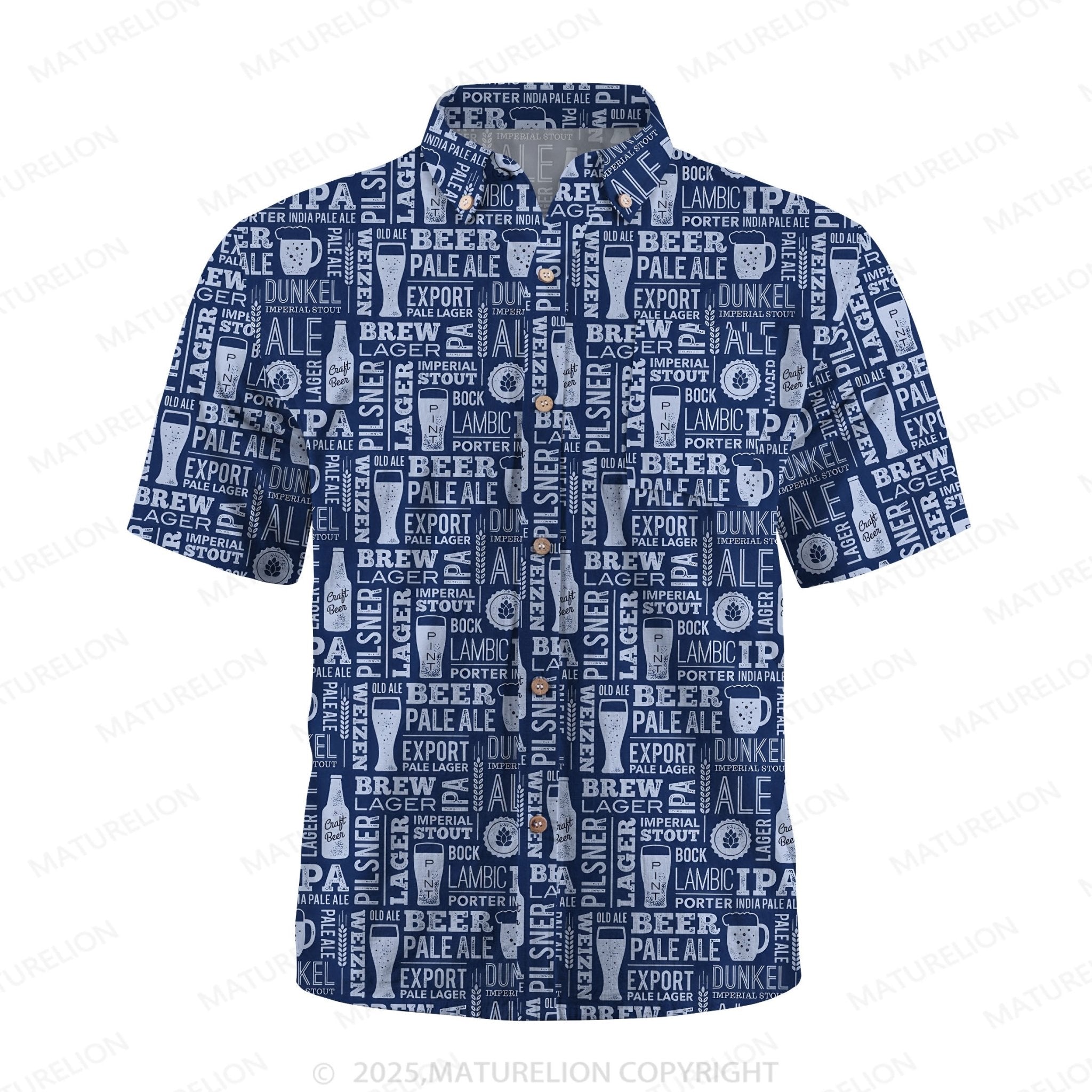 Maturelion Surf and Sand Button Up Shirt