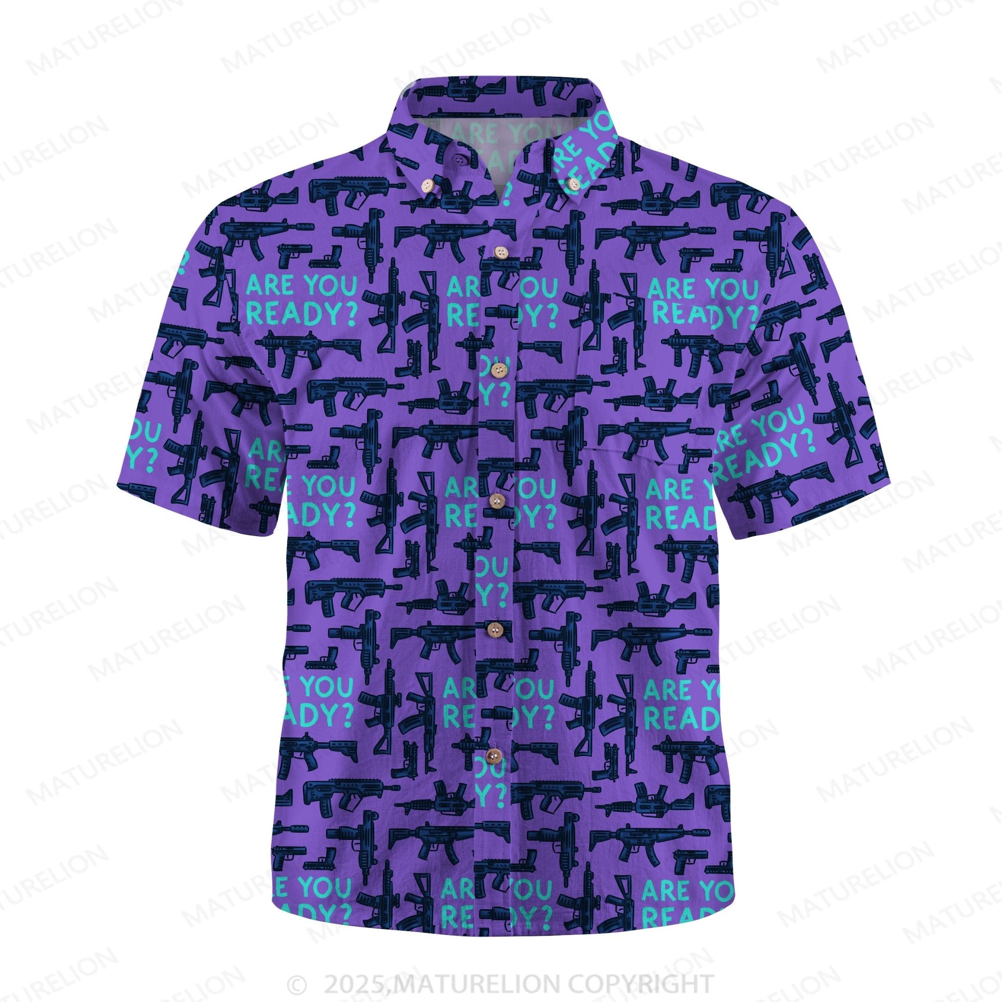 Maturelion Coconut Bay Button Up Shirt