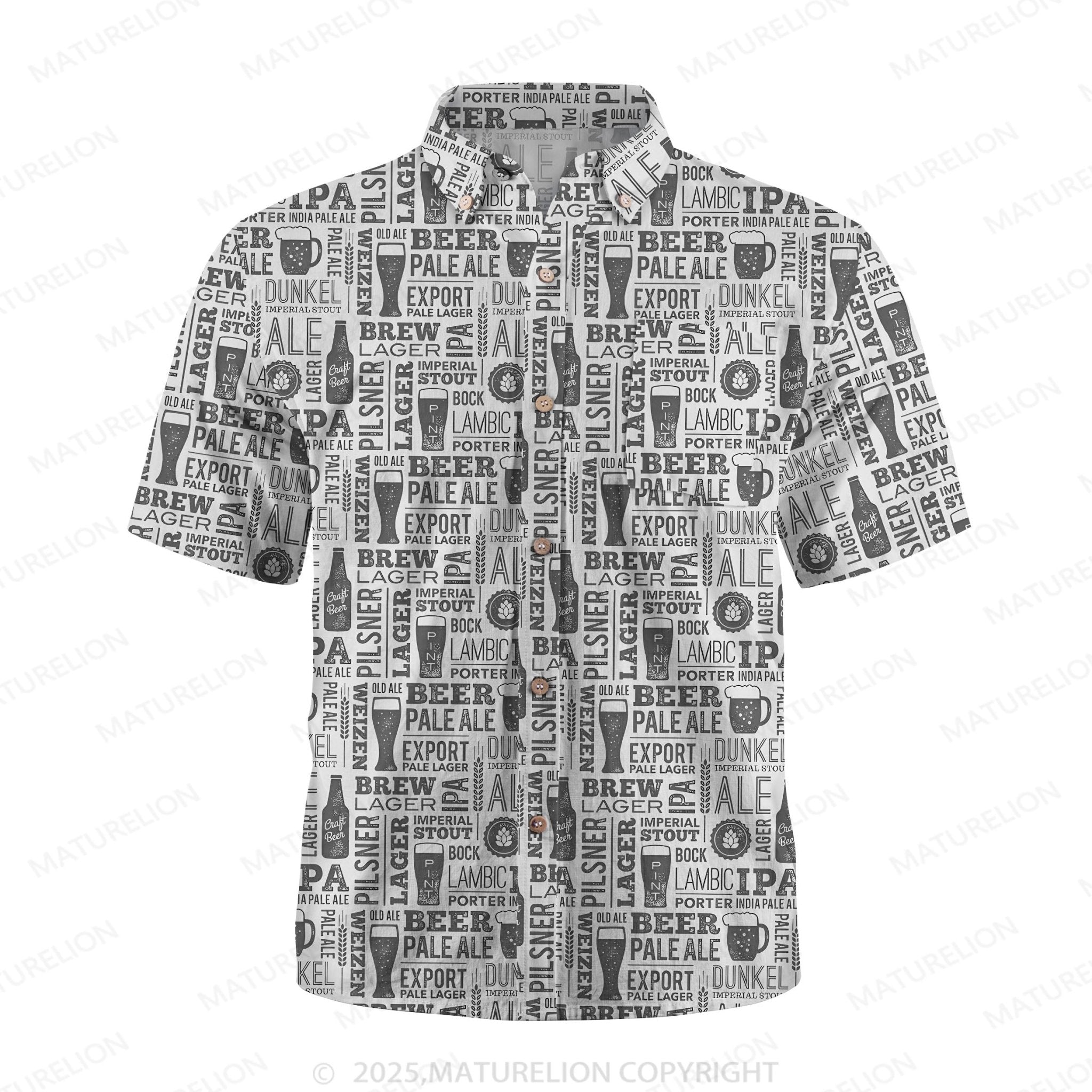 Maturelion Surf and Sand Button Up Shirt