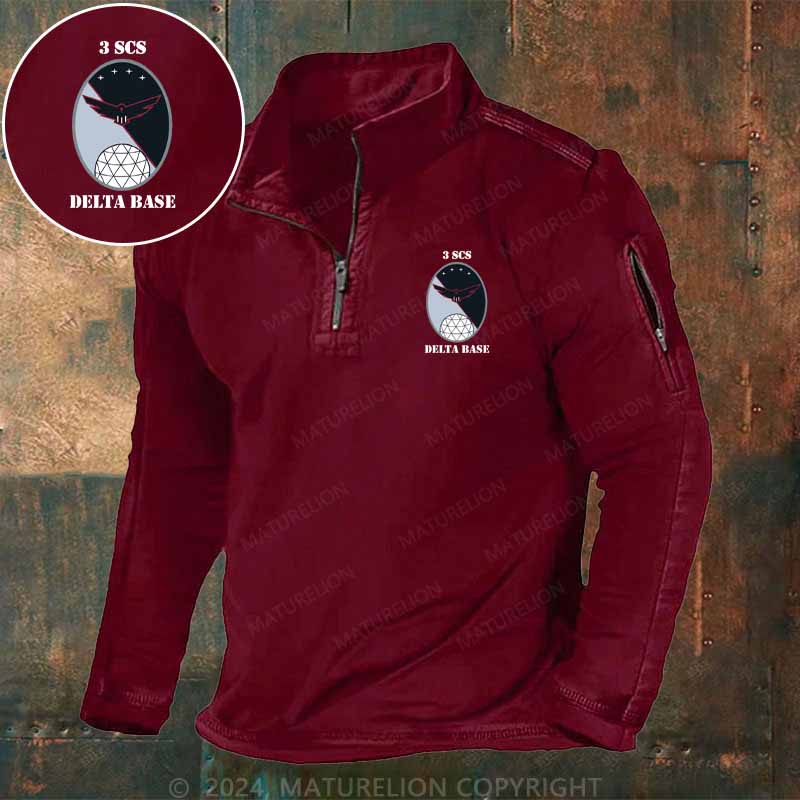 Maturelion Men's Henley Shirt 3 SCS DELTA BASE Henley Shirt