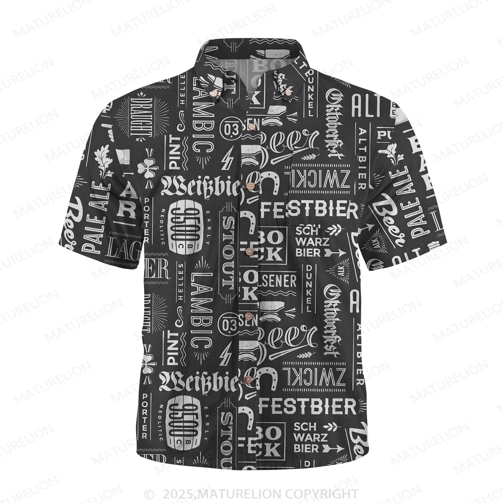 Maturelion Sunset Vibes Button Up Shirt