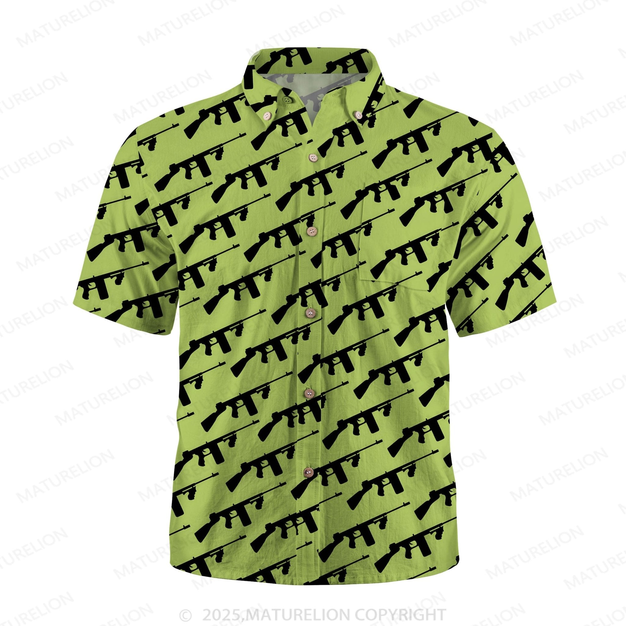 Maturelion Aloha Spirit Button Up Shirt