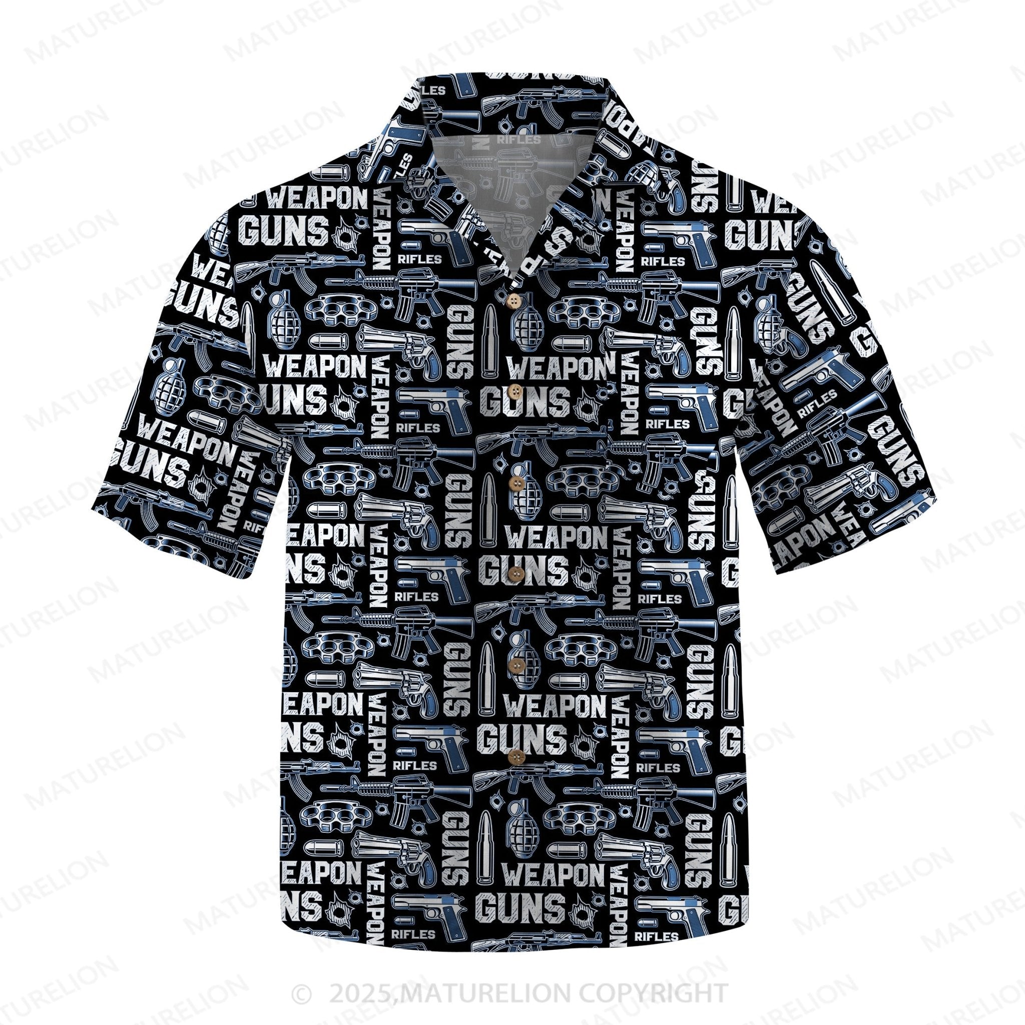 Maturelion Men's Hawaiian Shirt Tropical Breeze Hawaiian Shirt