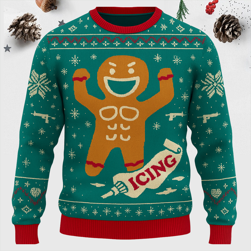 Maturelion Ginger Roid Rage Funny Christmas Ugly Sweater