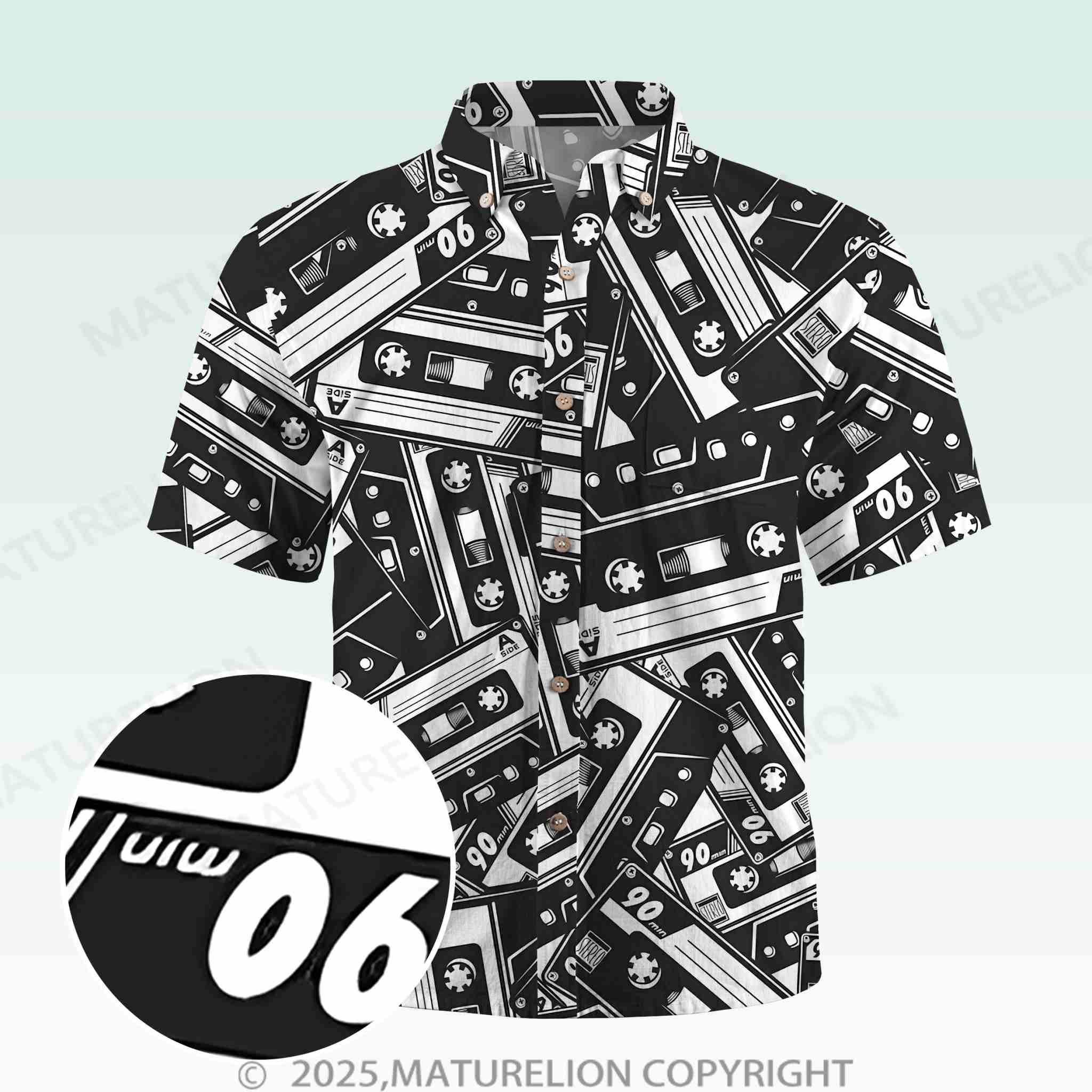 Maturelion Men's Hawaiian Shirt Vintage 90s Hawaiian Shirt-Maturelion