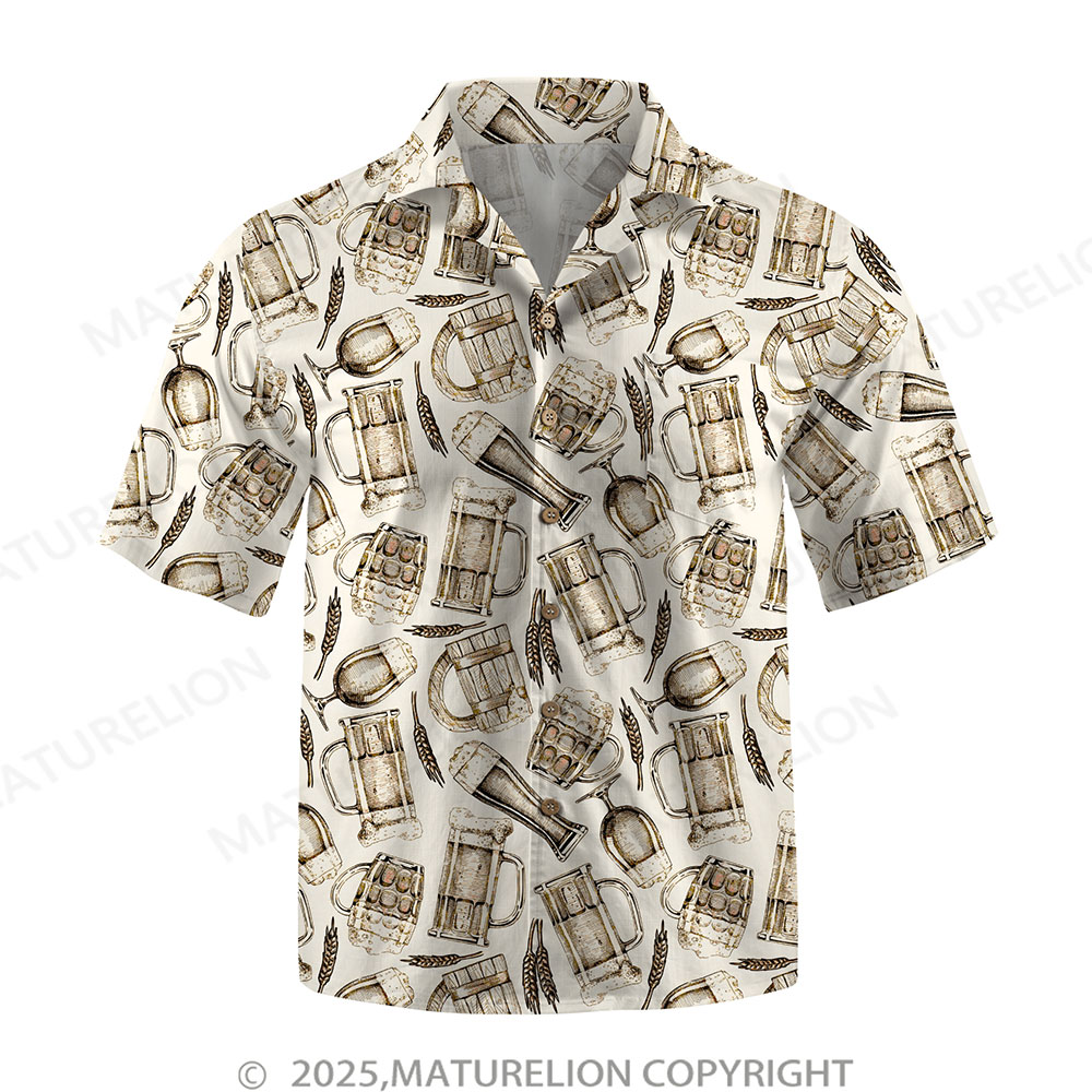 Maturelion Men's Hawaiian Shirt Surf Shack Hawaiian Shirt