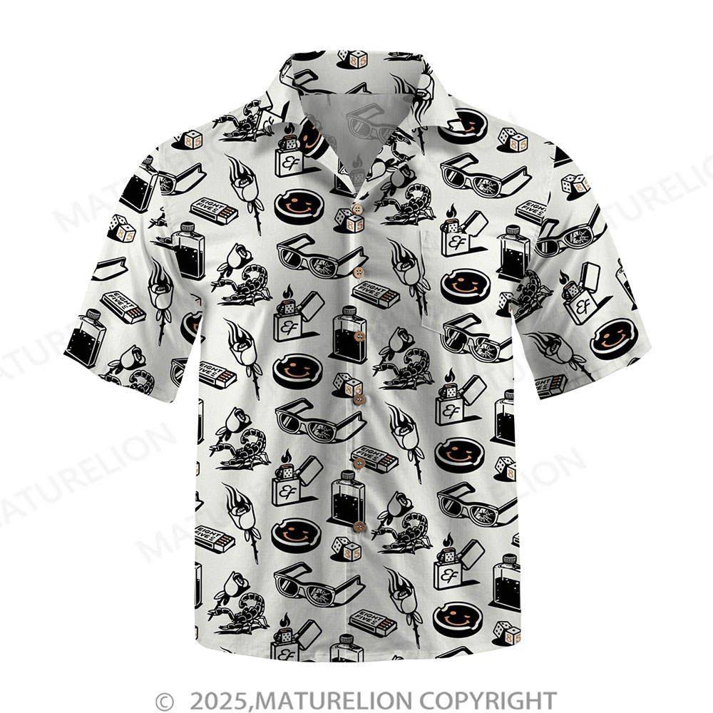 Maturelion Men's Hawaiian Shirt Pacific Flow Hawaiian Shirt