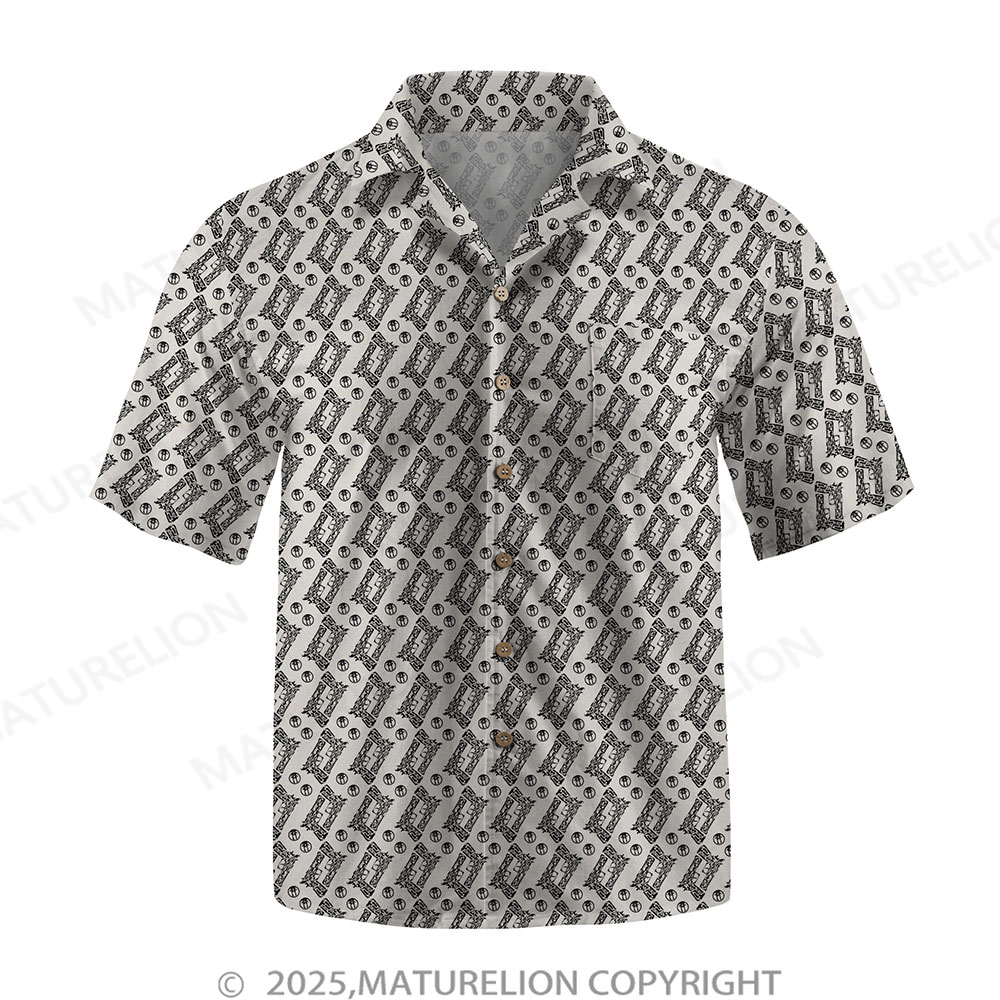 Maturelion Men's Hawaiian Shirt Floral Rush Hawaiian Shirt