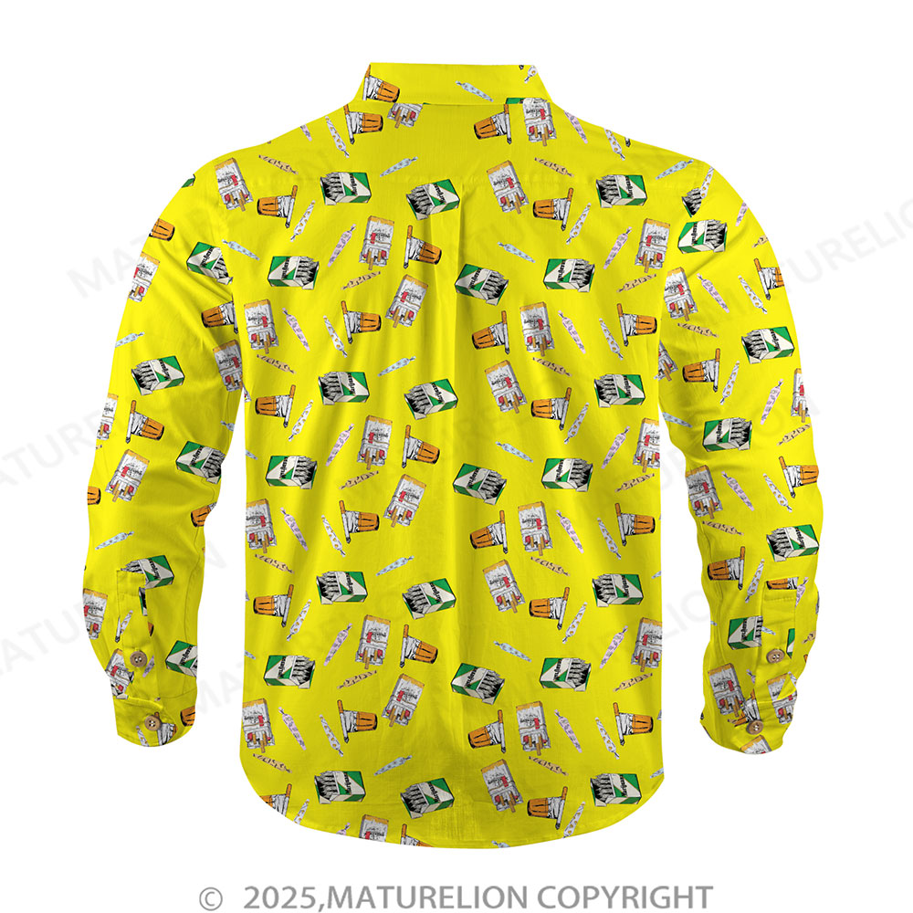 Maturelion Men's Button Pocket ShirtTropical Bliss and Endless Thrills Hawaiian Shirt