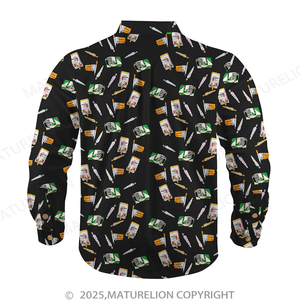 Maturelion Men's Button Pocket ShirtSeduction in the Sand Hawaiian Shirt