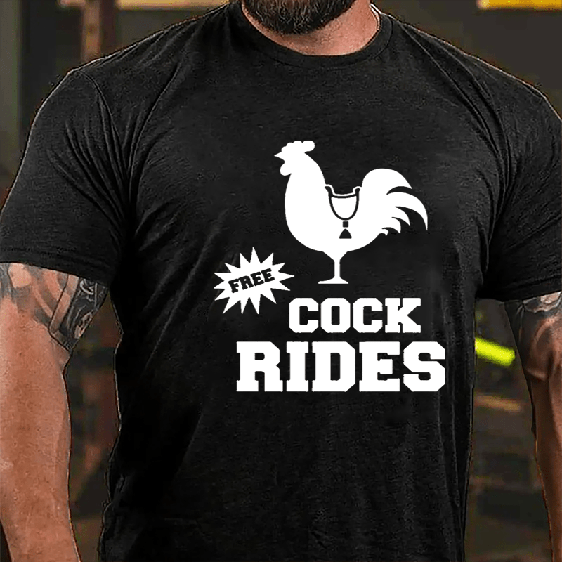 Free Cock Rides Cotton T-shirt-Maturelion