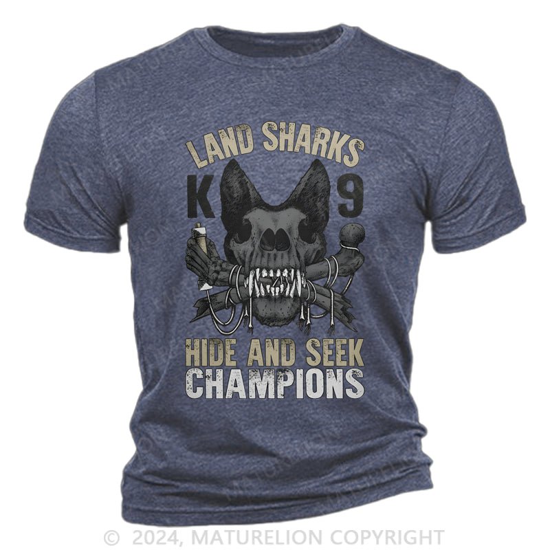 Maturelion Land Shark Cotton T-Shirt