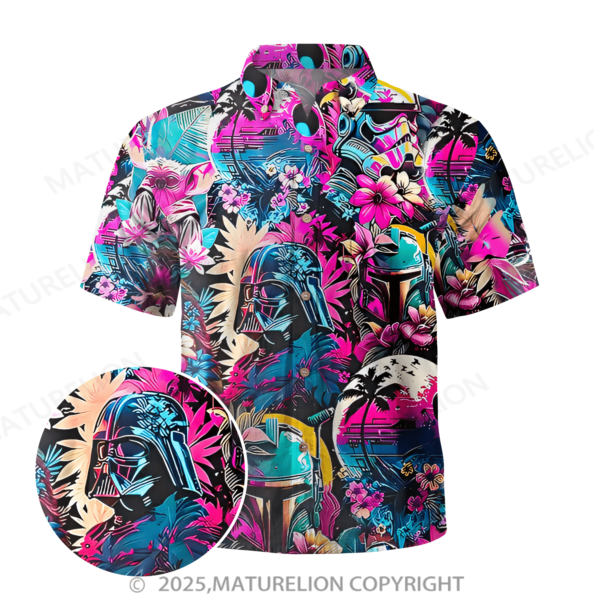 Maturelion tropical flowers Hawaiian Shirt