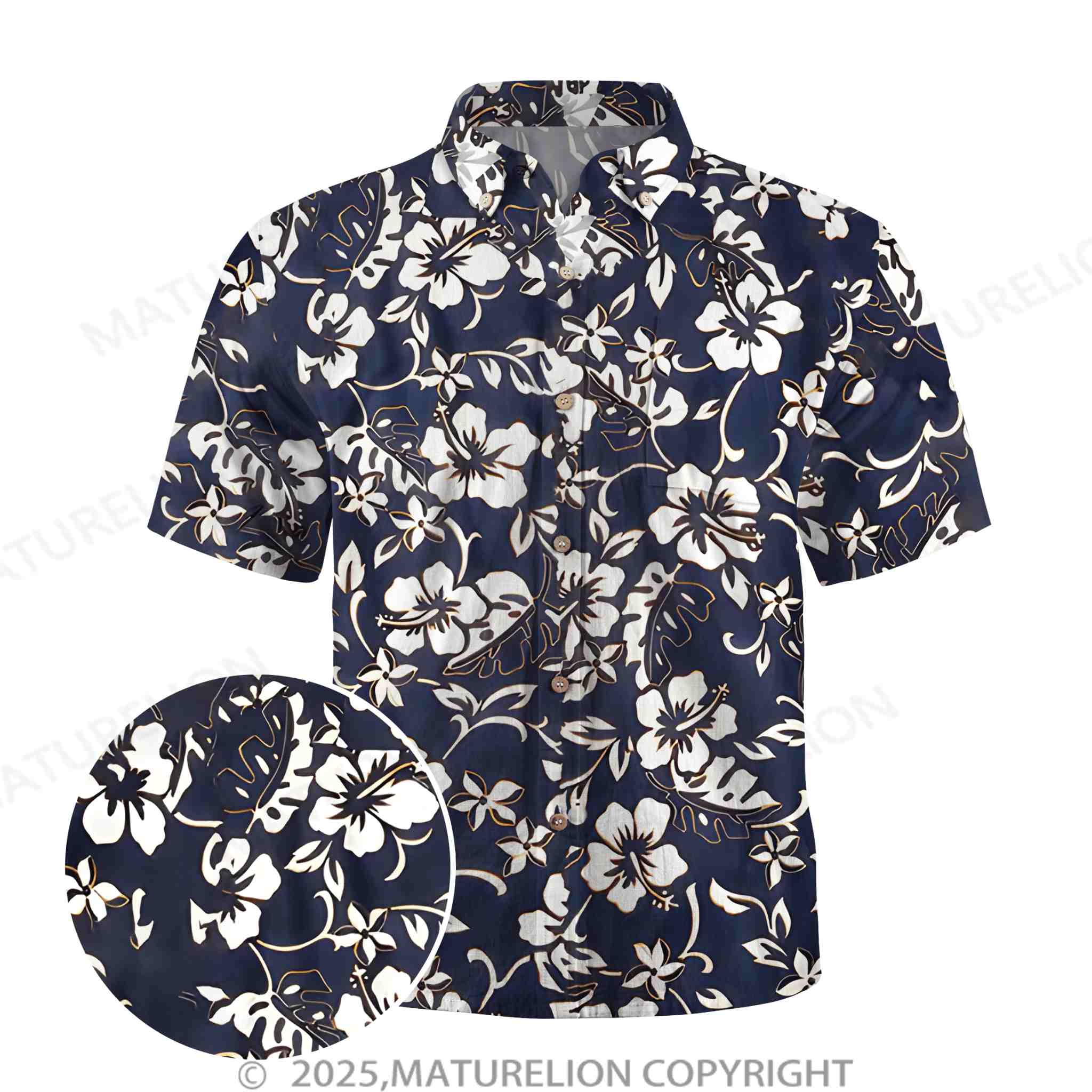 Classic Hibiscus Hawaiian Shirt