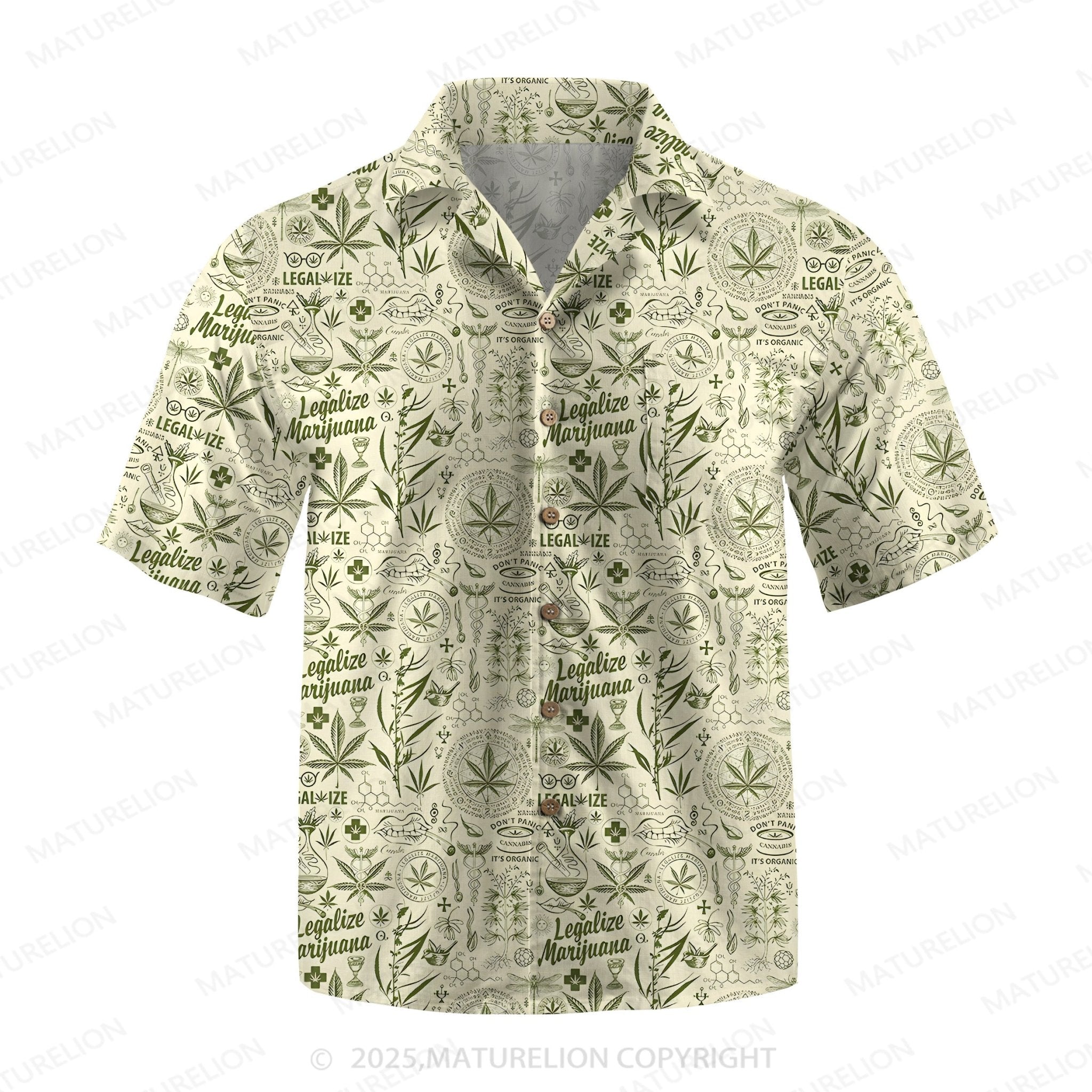 Maturelion Men's Hawaiian Shirt Summer Heat Hawaiian Shirt