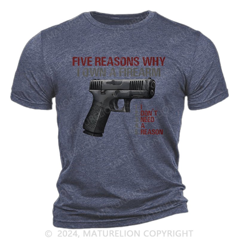 Maturelion I Don't Need A Reason Cotton T-Shirt
