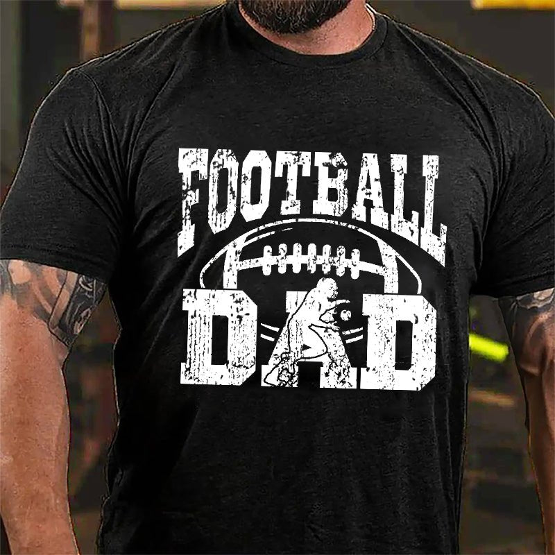 Super Bowl Football Dad Cotton T-shirt-Maturelion