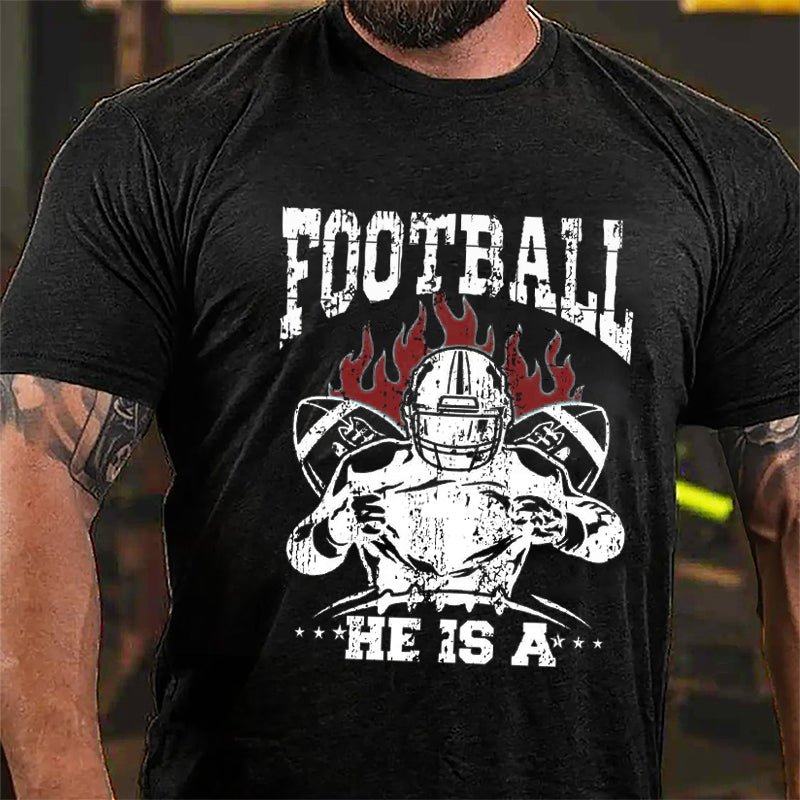 Super Bowl Football Cotton T-shirt-Maturelion