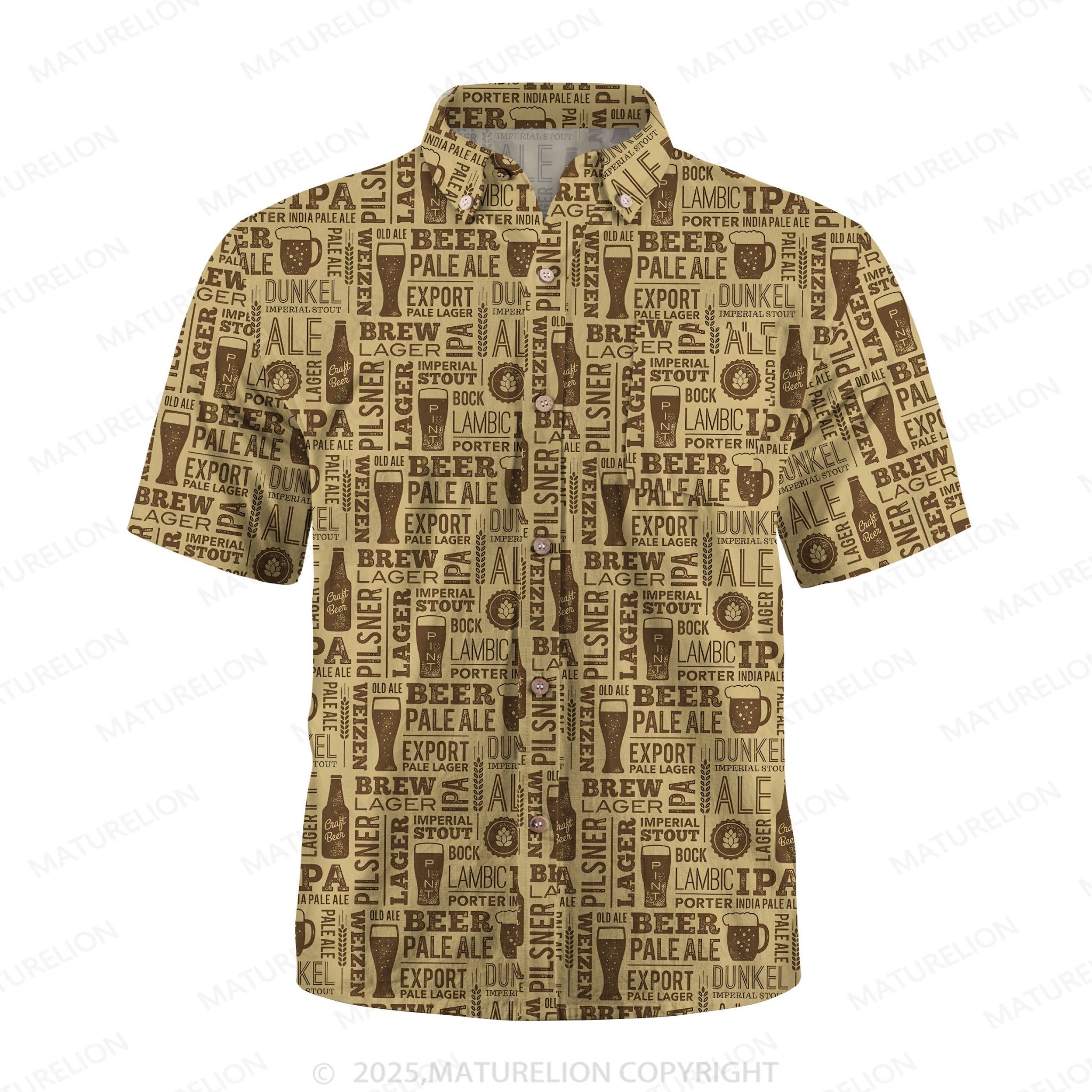 Maturelion Surf and Sand Button Up Shirt