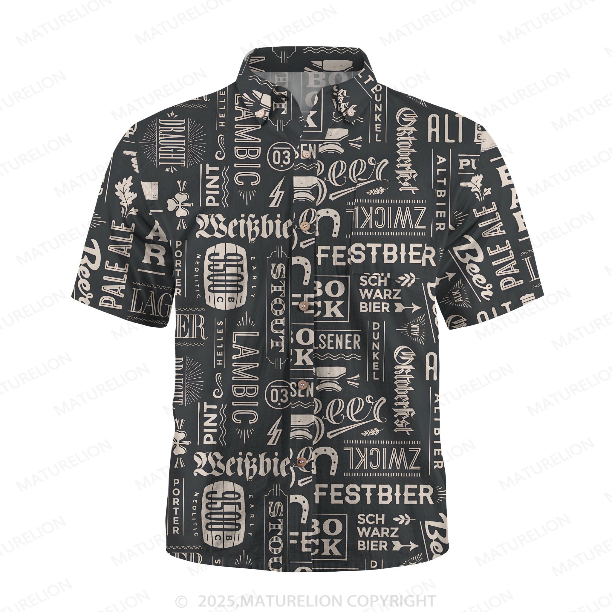 Maturelion Sunset Vibes Button Up Shirt