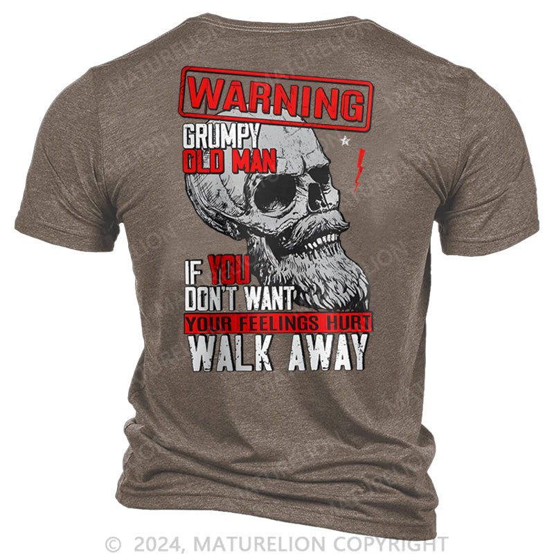 Maturelion Warning: Grumpy Old Man T-shirt