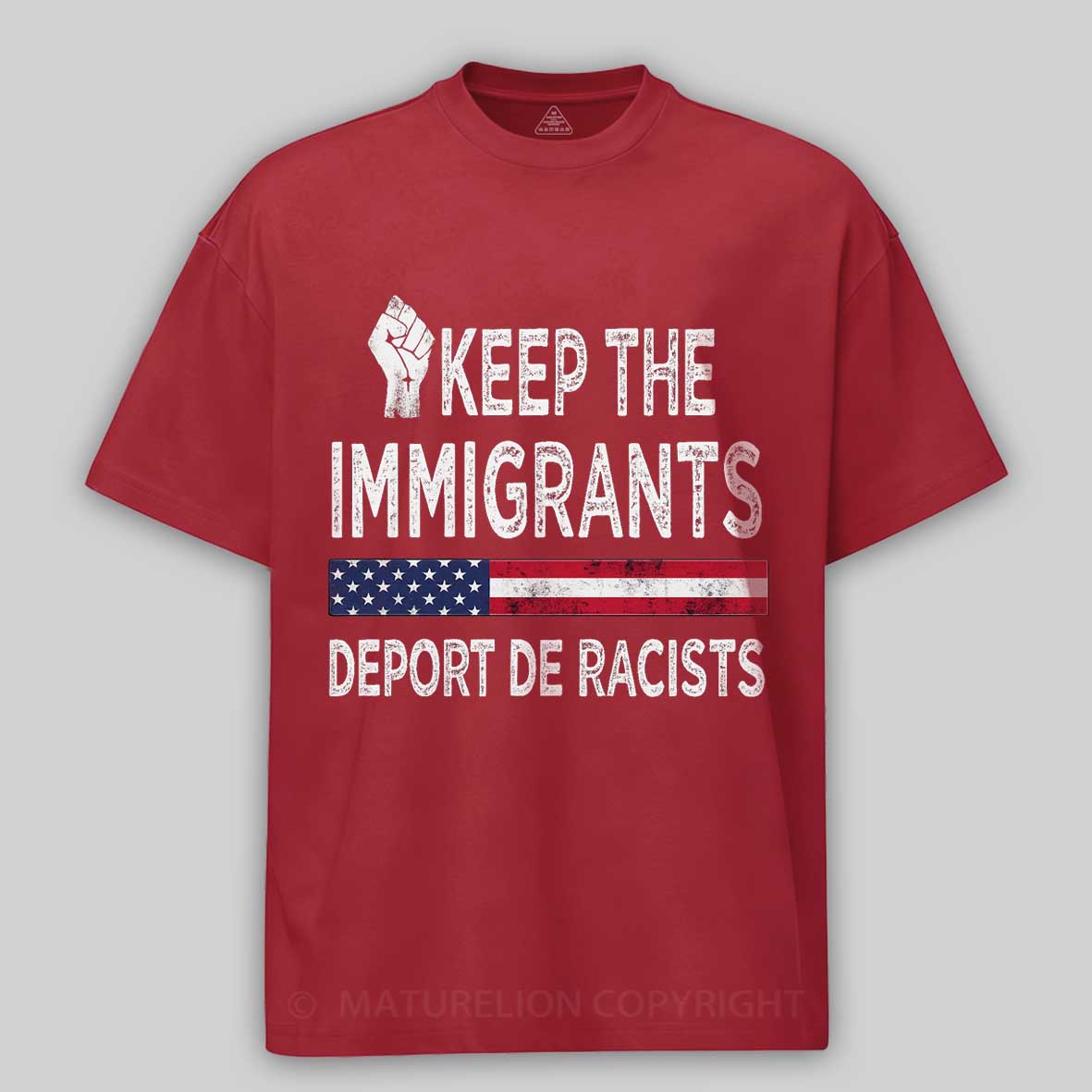 Maturelion The immigrants Cotton T-shirt