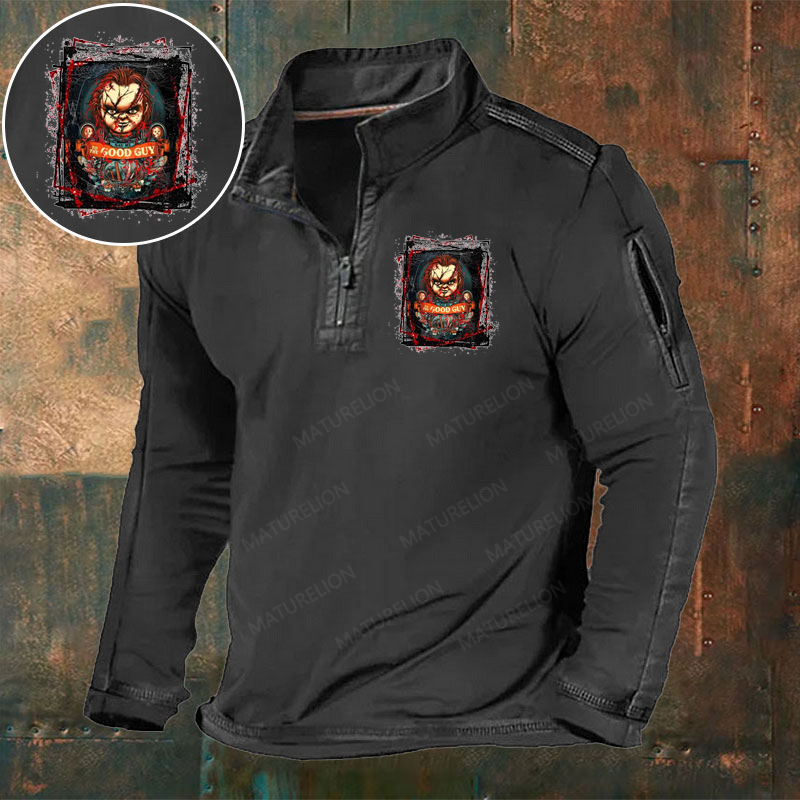 Maturelion Men's T-Shirt Chucky the Good Guy Scary Horror Lover Halloween Cotton T-Shirt