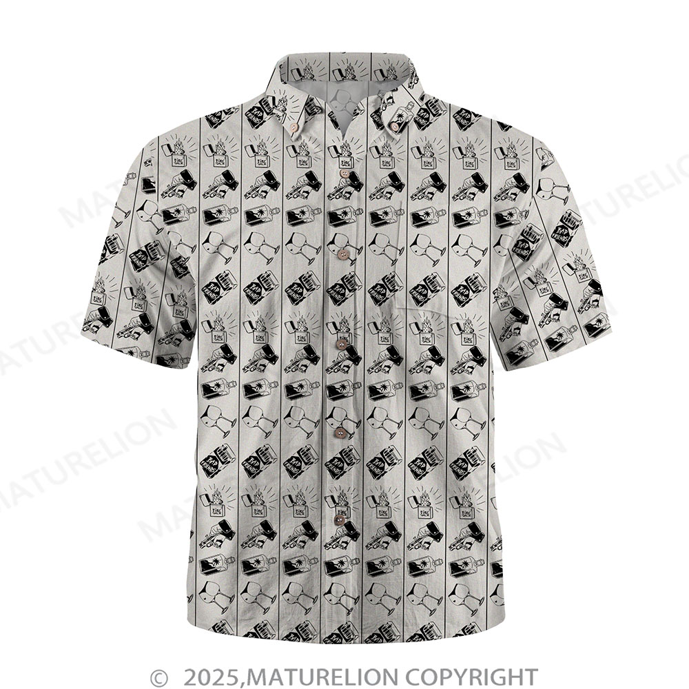 Maturelion Floral Rush Button Up Shirt