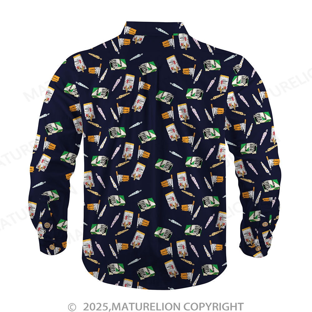 Maturelion Men's Button Pocket ShirtIsland Breeze with Sensual Ease Hawaiian Shirt