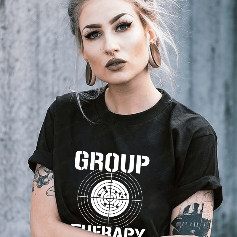 Maturelion Group Therapy Unisex Cotton T-shirt (Free Customization)