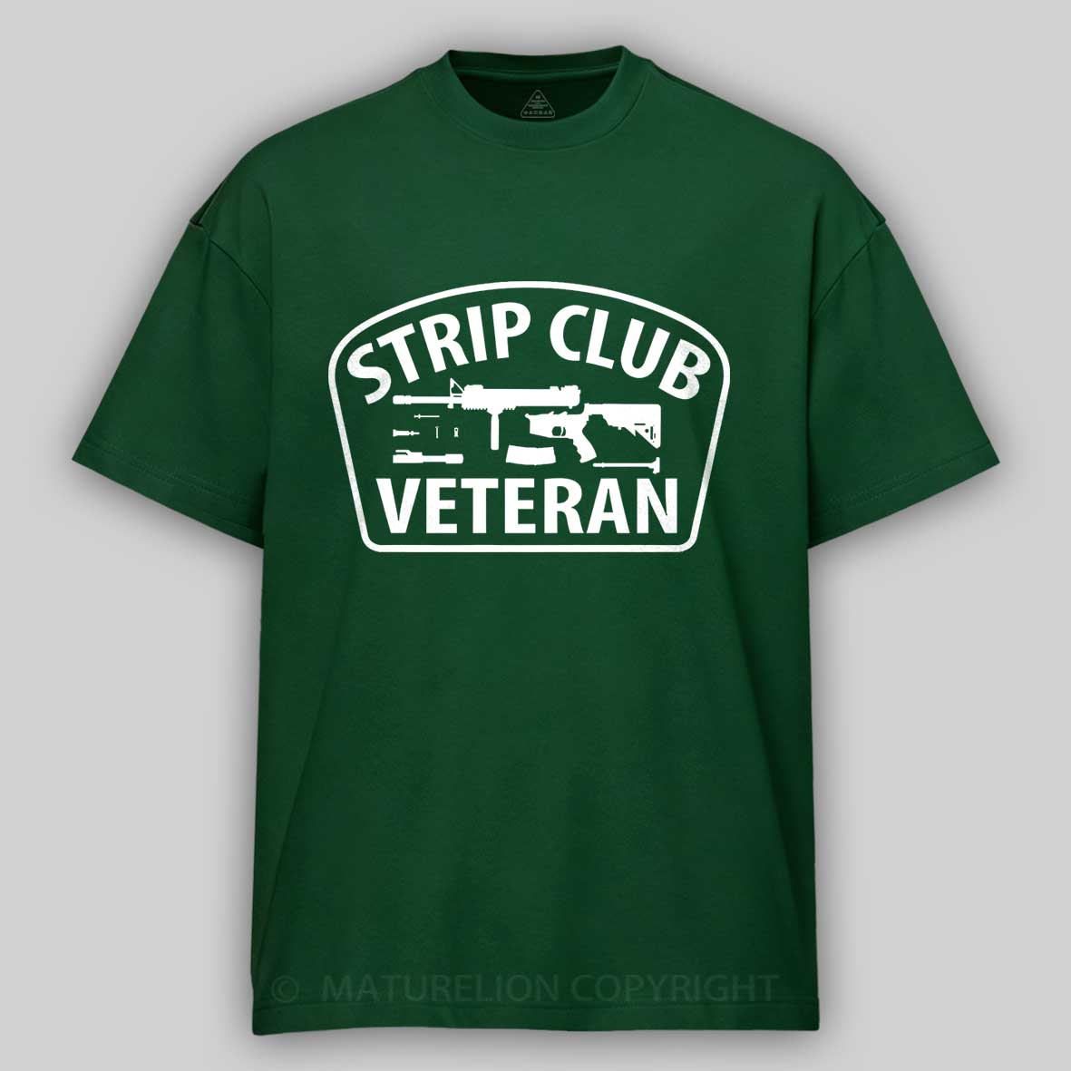 Maturelion Men's T-Shirt Strip Club Veteran Cotton T-Shirt