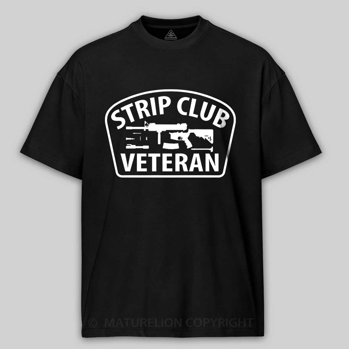 Maturelion Men's T-Shirt Strip Club Veteran Cotton T-Shirt