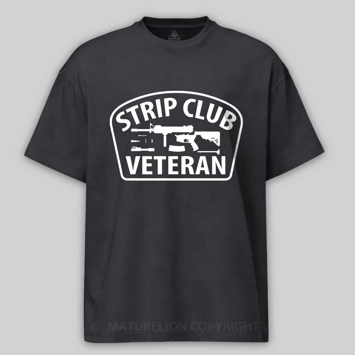 Maturelion Men's T-Shirt Strip Club Veteran Cotton T-Shirt