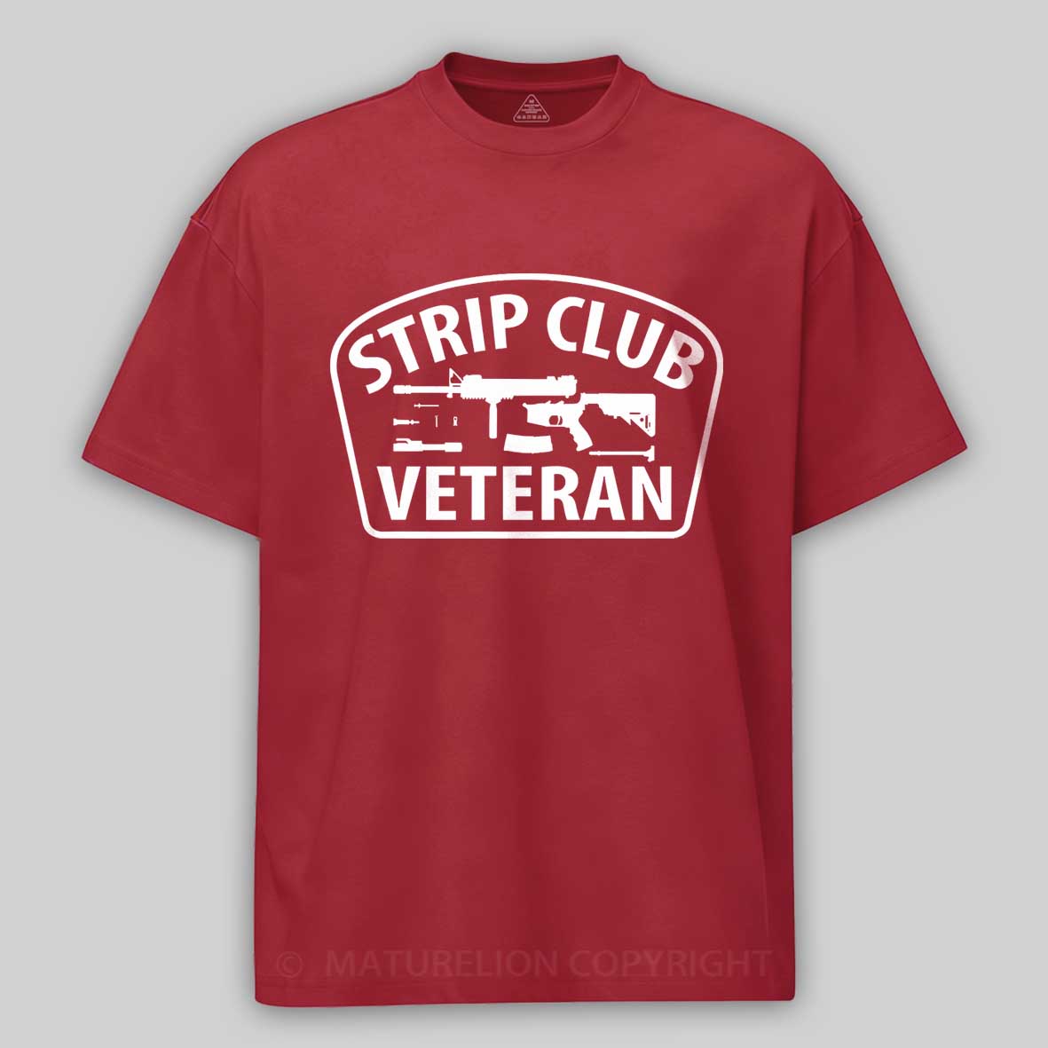 Maturelion Men's T-Shirt Strip Club Veteran Cotton T-Shirt