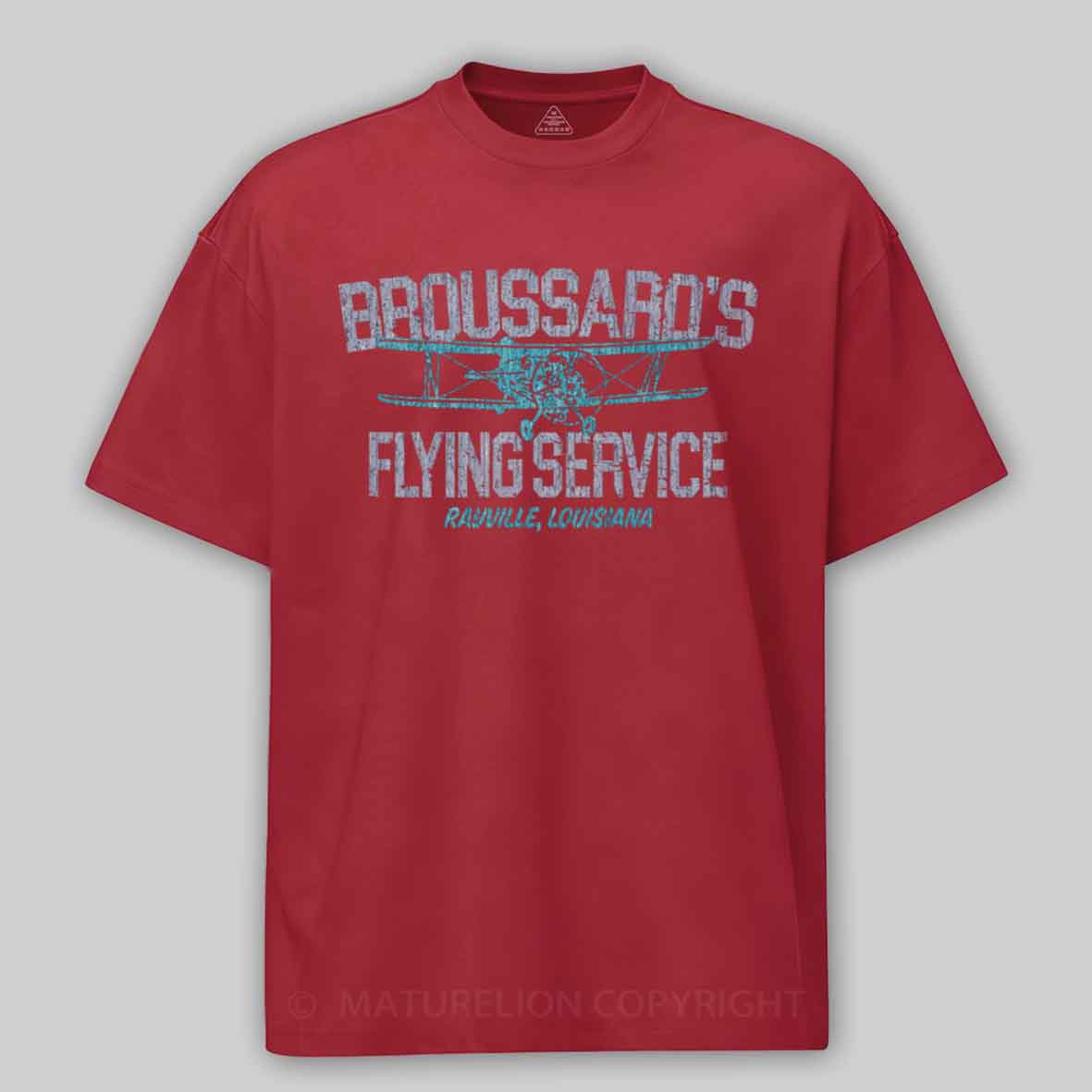 Maturelion Broussard’s Flying Service 1963 Cotton T-shirt