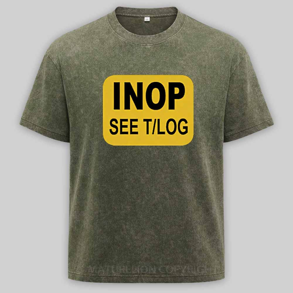 Maturelion INOP SEE T/LOG Washed T-shirt