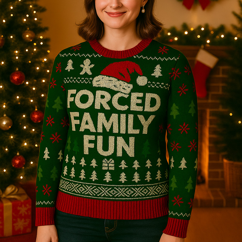 Maturelion Forced Family Fun Ugly Sweater