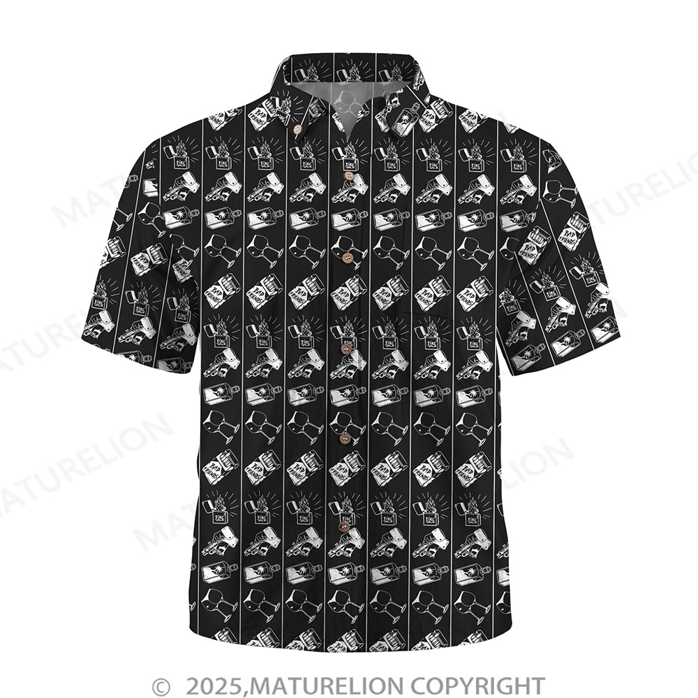 Maturelion Floral Rush Button Up Shirt