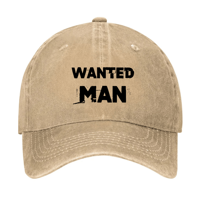 Wanted Man Funny Sarcastic Baseball Cap-Maturelion
