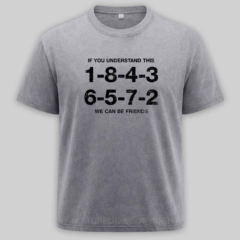 Maturelion 1-8-4-3-6-5-7-2 Firing Order Washed T-shirt