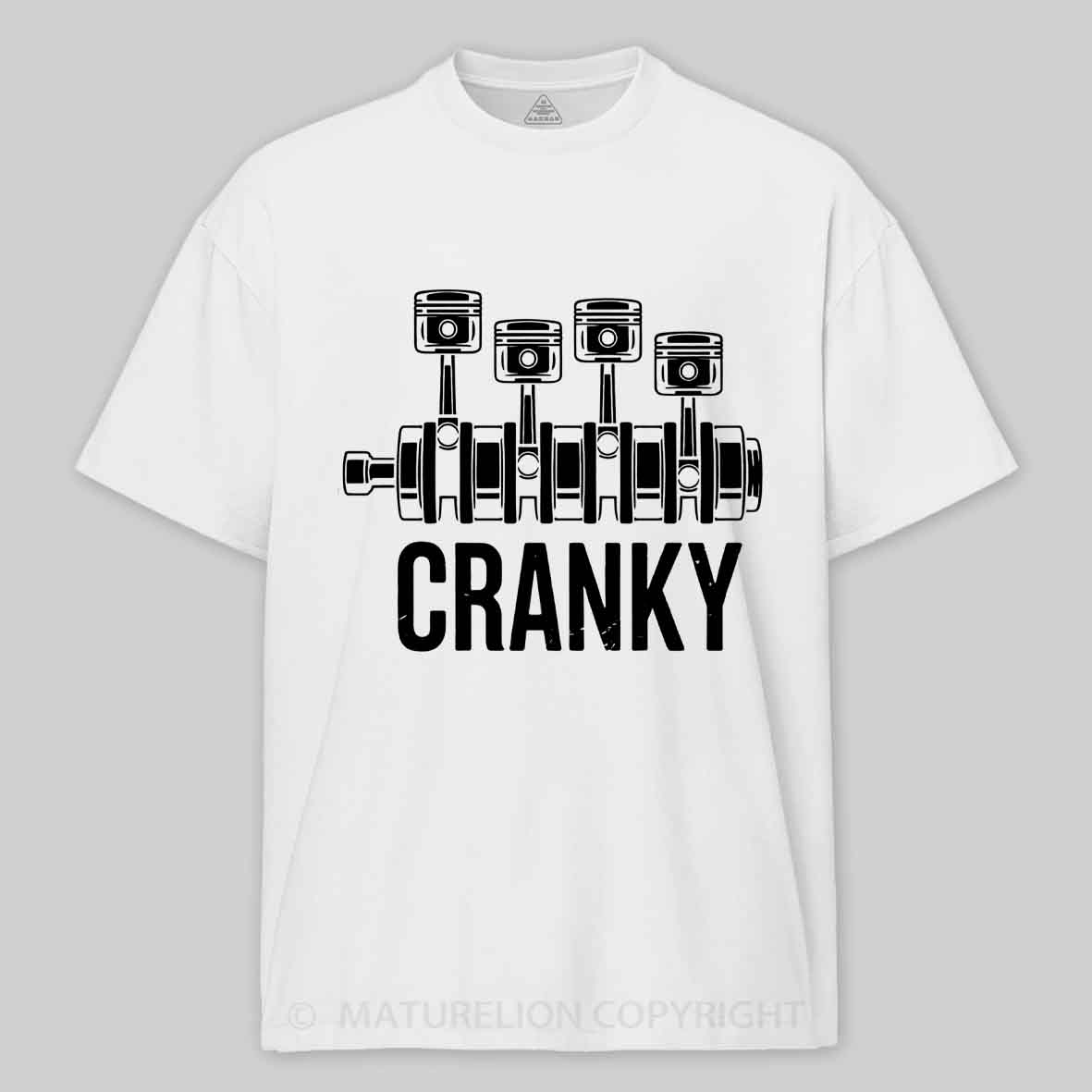 Maturelion Cranky Car Engine Cotton T-shirt