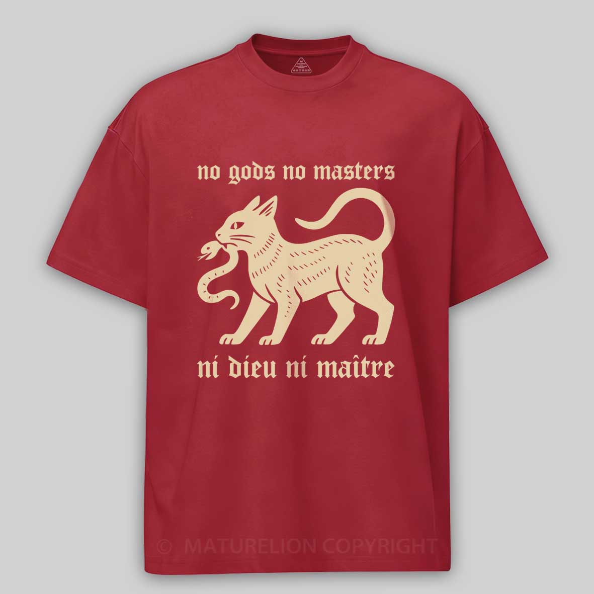 Maturelion Ni Dieu Ni Matre  Cotton T-shirt