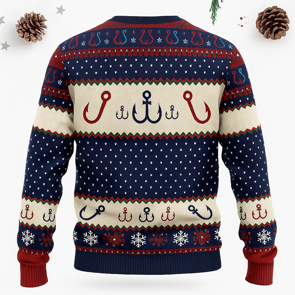 Maturelion Squatching Through The Snow Ugly Christmas Sweater